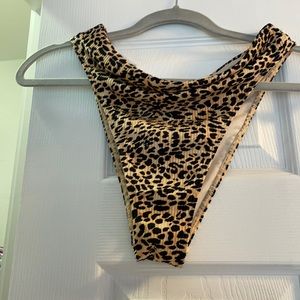 Cheetah Print Bathing Suit Bottoms